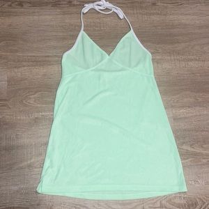 Green Terry Cloth Cover Up